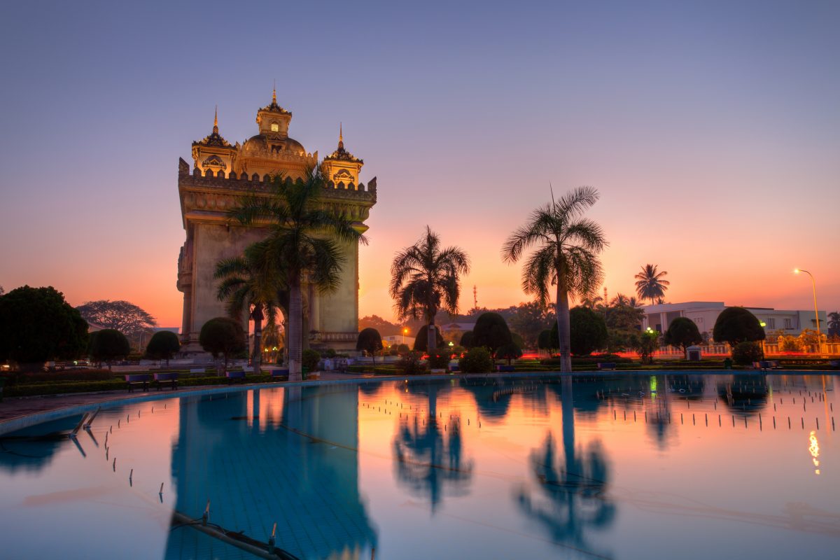 Patuxai in Vientiane, Laos