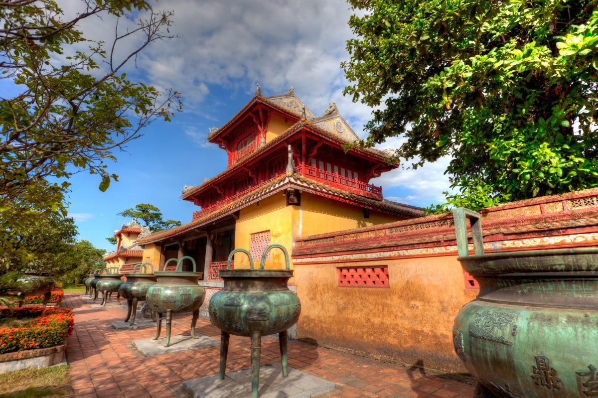 Building in the Imperial City of Hue, Vietnam