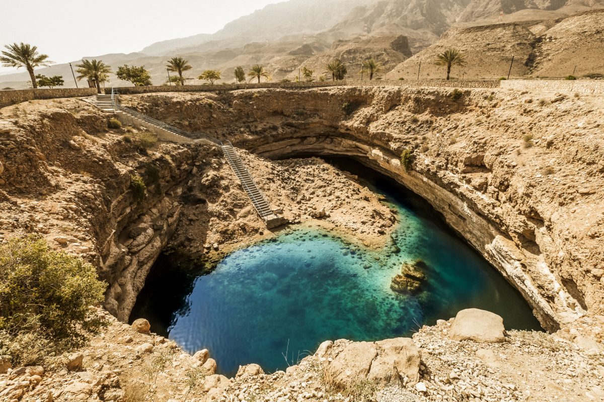 bimmah hawiyat najm sinkhole, oman